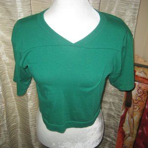 Retro green cropped top